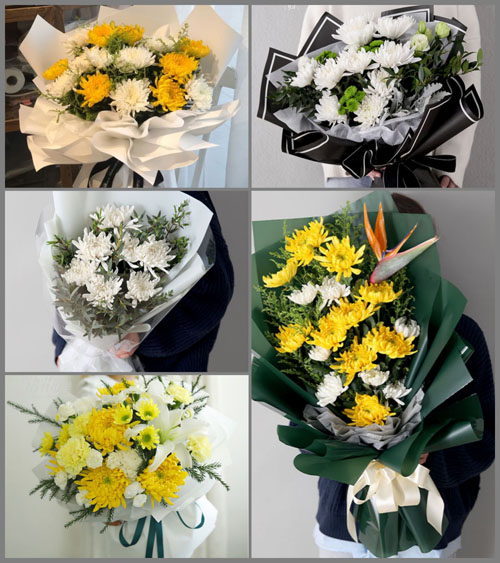 湖南株洲醴陵市岳山街道白事花束代送